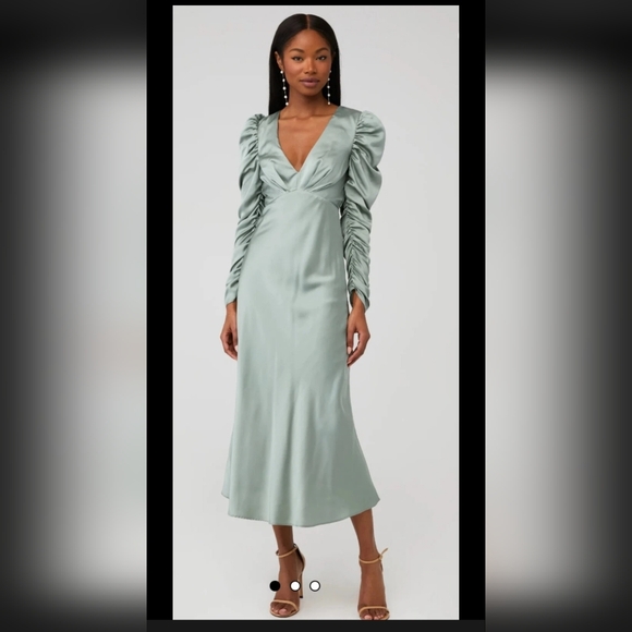 Line & Dot SEALED! FASHION PASS! The Maya Dress in Sage. Sz Sm. R2S!! - Picture 1 of 8